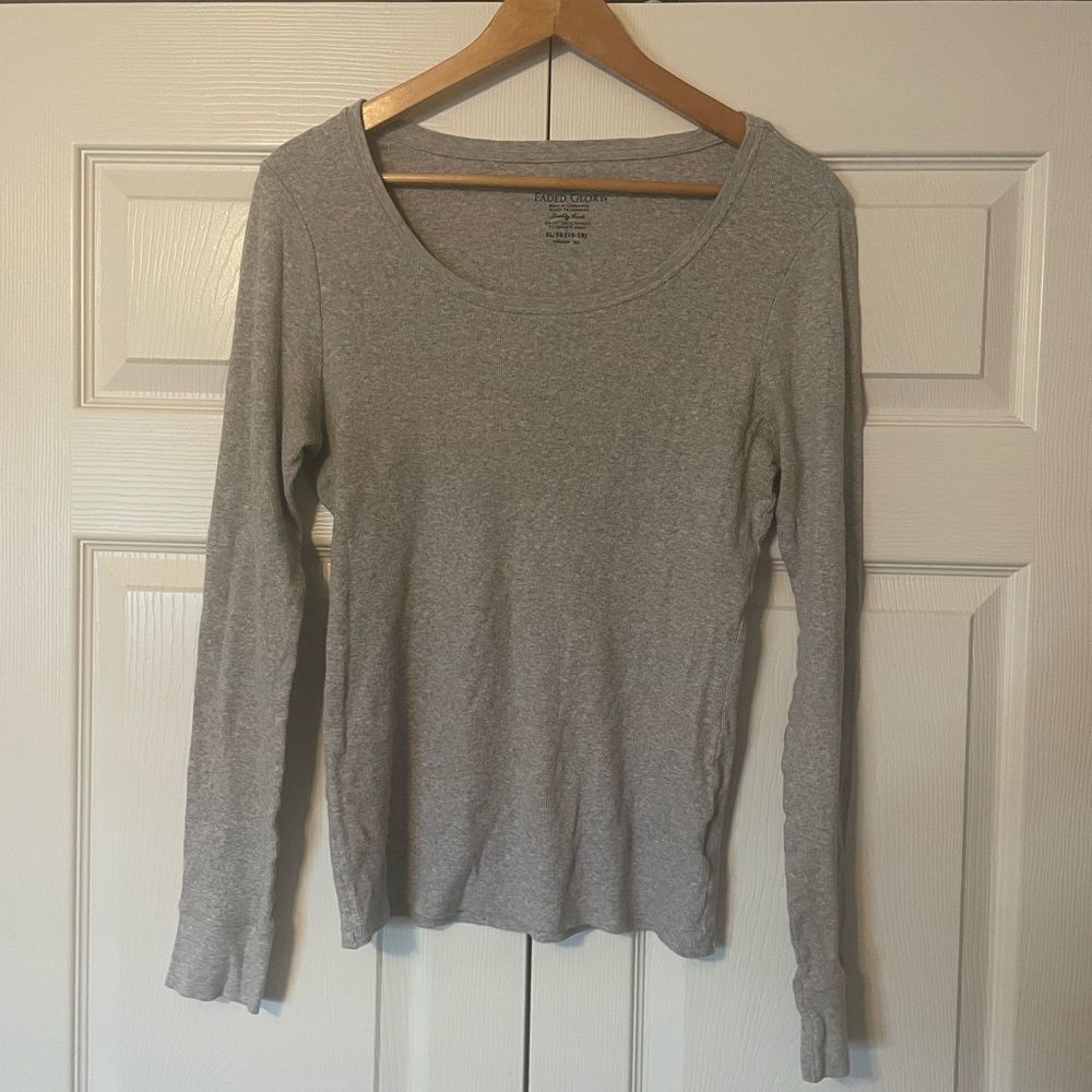 Faded Glory Scoop Neck Thermal Top